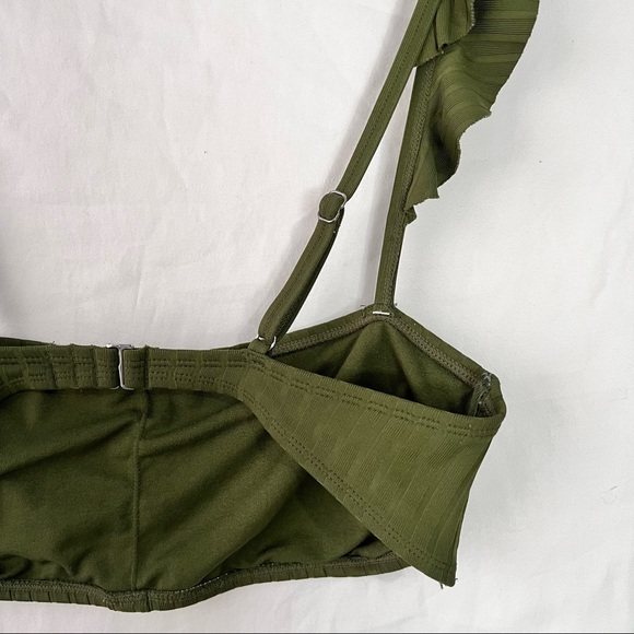 Green High-Waisted Two Piece Swimsuit in Women’s Size Large - Picture 4 of 7